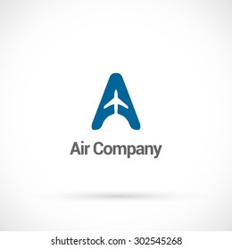 Air company  logo design vector template.