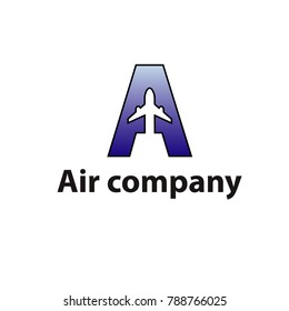 Air company logo design vector template