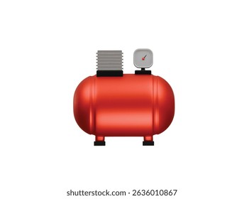 Luftkompressor Symbol 3D-Illustration rendern

