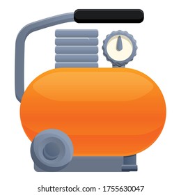 Air compressor icon. Cartoon of air compressor vector icon for web design isolated on white background