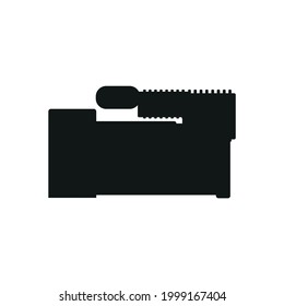 Air compressor icon on white background