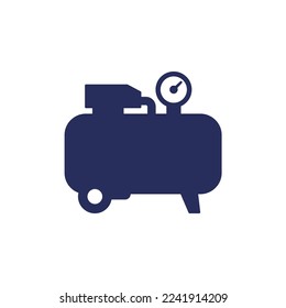 air compressor icon on white