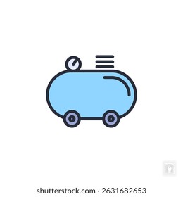 air compressor icon. air compressor Symbol sign for mobile concept and web design. Vector icon, Logo illustration, Vector graphics