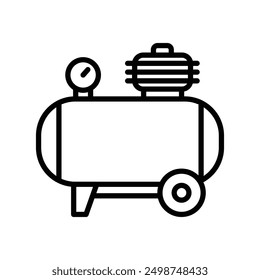 Air compressor icon vector design template