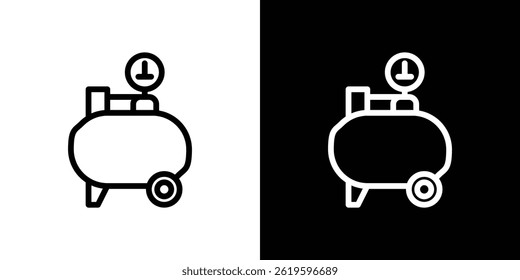 Air compressor icon Vector symbol in trendy flat style
