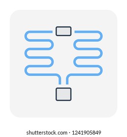 Air compressor part icon, editable stroke.