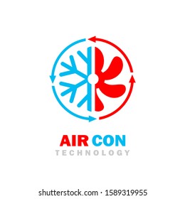 Air Con Vector Logo On White Background