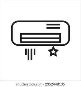 air condisioner vector icon line new