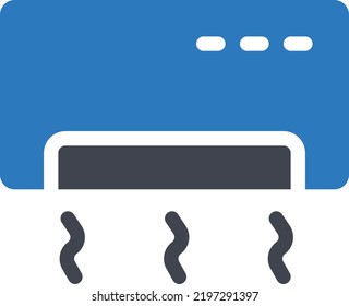 Klimatisierung Vektorgrafik auf transparentem Hintergrund.Symbole in Premium-Qualität.Glyphen Vektorsymbol für Konzept und Grafikdesign.