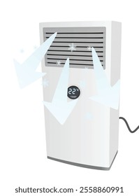 Air condition cooling. vector illustration