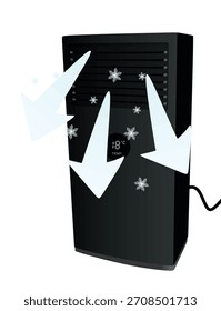 Air condition cooling. vector illustration	
