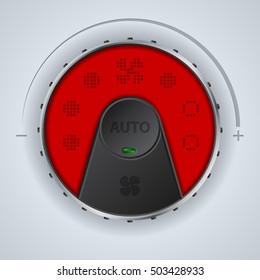 Air condition gauge with red lcd display and two buttons