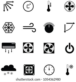 air condition icon set