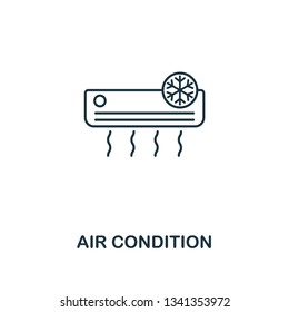 Air Condition icon. Thin style design from household icons collection. Creativeair condition icon for web design, apps, software, print usage