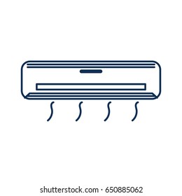 Air condition line icon