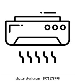 Air Condition line vector Icon. that can be easily modified or edit