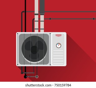 Air condition system with tubes 2