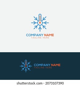 diseño de logotipo con condiciones de aire, símbolo del sistema de ventilación
