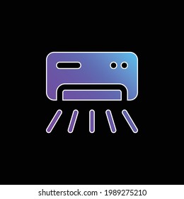 Air Conditioner blue gradient vector icon