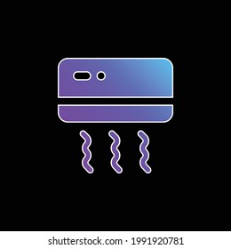 Air Conditioner blue gradient vector icon