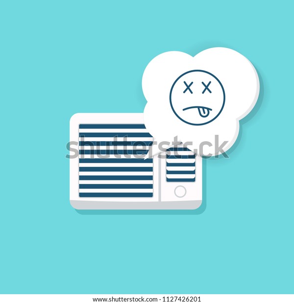 Air Conditioner Broken Icon Repair Clipart Stock Vector Royalty Free 1127426201