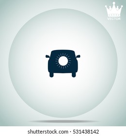 Air conditioner car  vector illustration.
