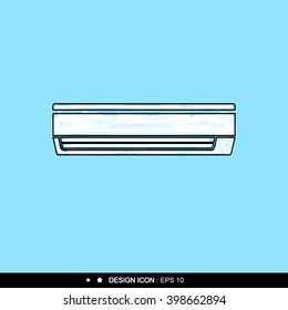Air conditioner cartoon icon Vector EPS10, Great for any use.
