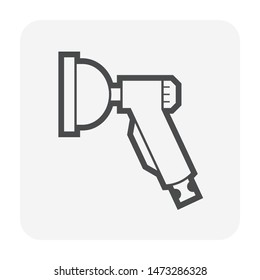 Air conditioner cleaning and tools icon design.