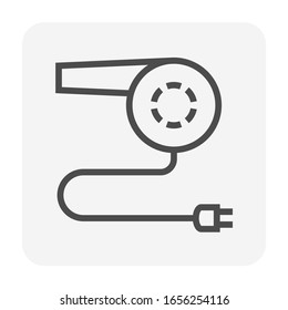 Air conditioner cleaning and tools icon design, editable stroke.