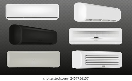 Air conditioner with cold wind waves, conditioning off and on regime for home and office. Cold and warm wind waves, refreshing and purifier conditioning effect.