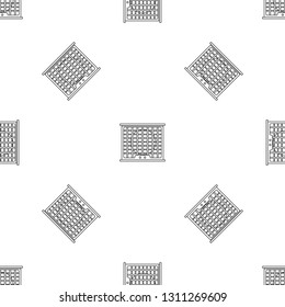 Air conditioner compressor pattern seamless vector repeat geometric for any web design