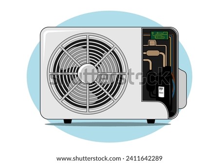 Air Conditioner Condenser Design Illustration vector eps format , suitable for your design needs, logo, illustration, animation, etc.