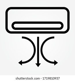 air, conditioner, cooling, heater, split icon. Element of plumbing and heating icon for mobile concept and web apps. Detailed air, conditioner, cooling, heater, split icon