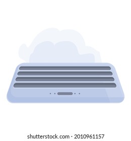 Air conditioner cooling icon cartoon vector. Repair maintenance. House service