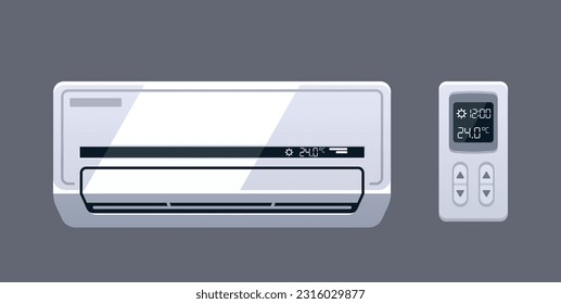 Acondicionador De Aire, Sistema De Refrigeración Que Regula La Temperatura Interior Eliminando El Calor Y La Humedad Del Aire