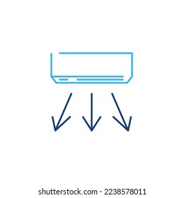 air conditioner cooling system vector icon