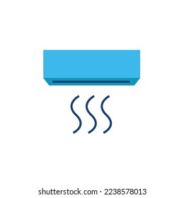 air conditioner cooling system vector icon