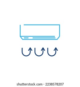 Klimagerät-Kühlsystem Vektorsymbol