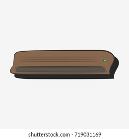 air conditioner. Doodle illustration. Flat vector stock illustration