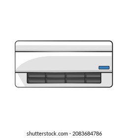 Air conditioner drawing style isolated vector.  Drawn object for your work.