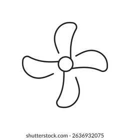 Air conditioner editable stroke outline line icon