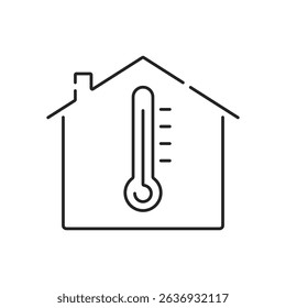Air conditioner editable stroke outline line icon