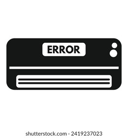 Air conditioner error icon simple vector. Service clean. Job worker at home