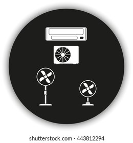 Air conditioner, fan.