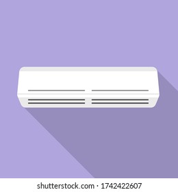 Air conditioner flat design icon. Vector illustration
