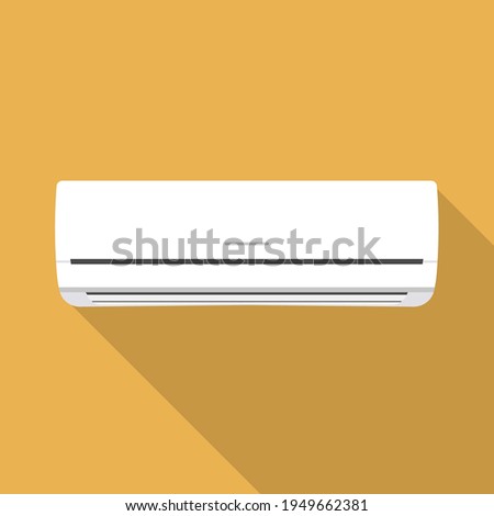 Air conditioner flat design icon. Vector illustration
