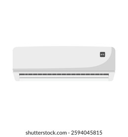 Air Conditioner Flat Illustration. Clean Icon Design Element on Isolated White Background