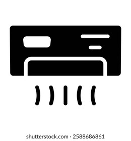 Air Conditioner Glyph Icon Design For Personal And Commercial Use