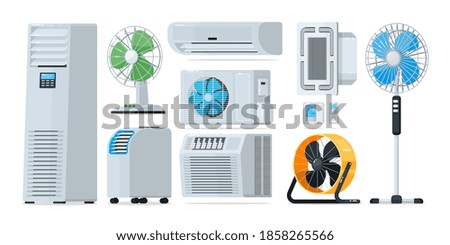 Image, Stock Photo Cooling fan in a industrial facility.