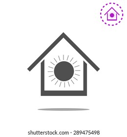 Air conditioner at home icon